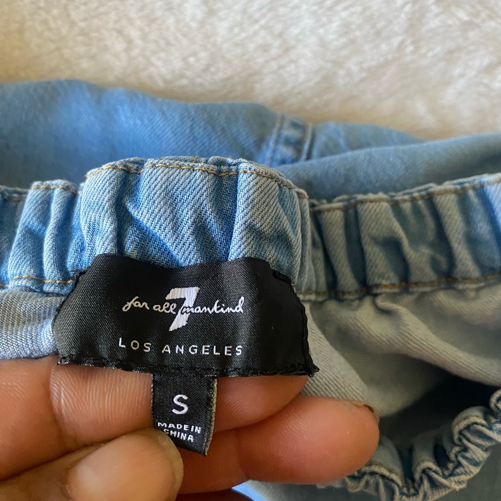 Light Blue Off-Shoulder Top - Picture 7 of 8